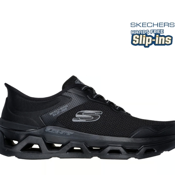 Skechers Black Glide Altus Hands-free Slip In Sneakers Size 13 WIDE FIT Mens